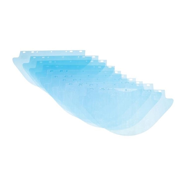 Flat visor 19 x 9.75 x 0.040" PETG Clear 10pk